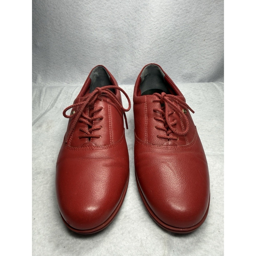 Easy Spirit Anti Gravity Motion Red Leather Oxford Comfort Walking shoes 8.5
